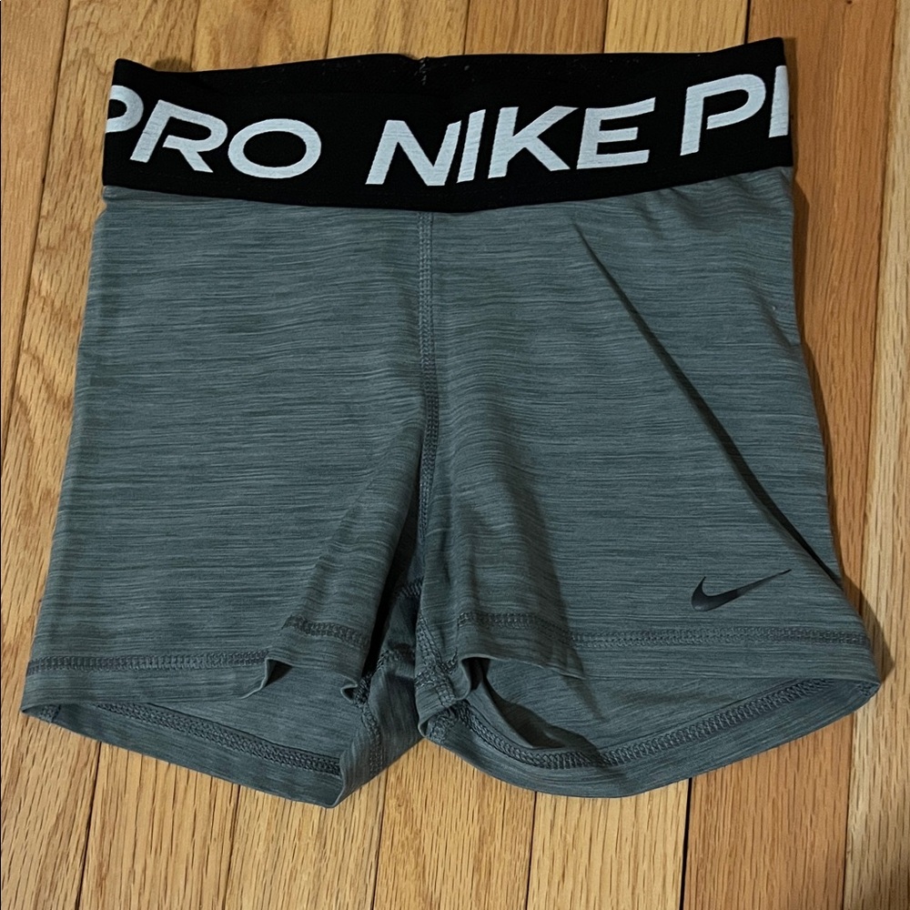 Nike Pro Women's Gray Athletic Shorts